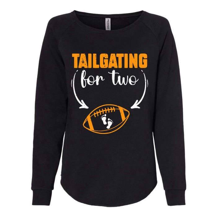 Tailgating For Two Football Thanksgiving Pregnancy Reveal Womens California Wash Sweatshirt