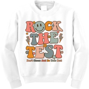 Testing For Teachers Test Day Teacher Rock The Test Kids Sweatshirt