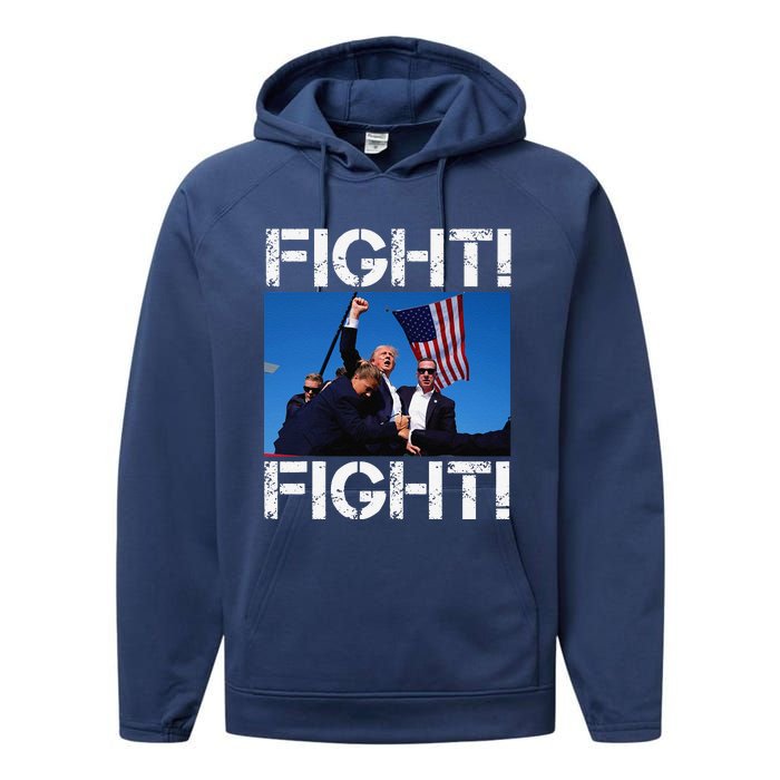 Trump Fight Trump Fighting Performance Fleece Hoodie