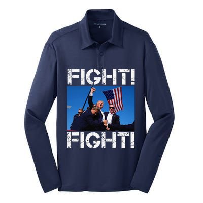 Trump Fight Trump Fighting Silk Touch Performance Long Sleeve Polo