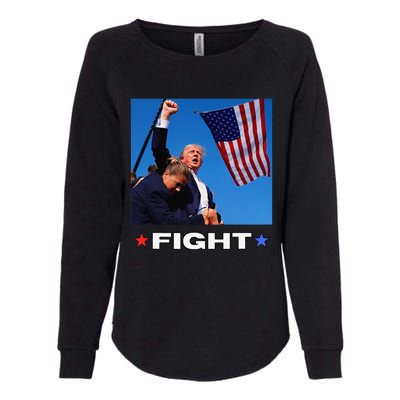 Trump Fight Womens California Wash Sweatshirt