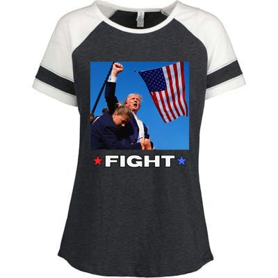 Trump Fight Enza Ladies Jersey Colorblock Tee