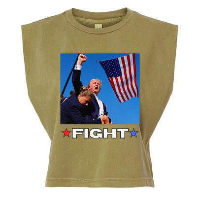 Trump Fight Garment-Dyed Women's Muscle Tee