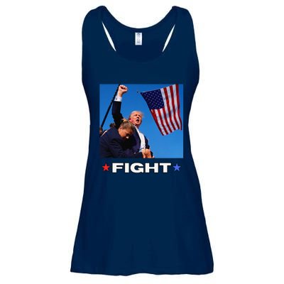 Trump Fight Ladies Essential Flowy Tank