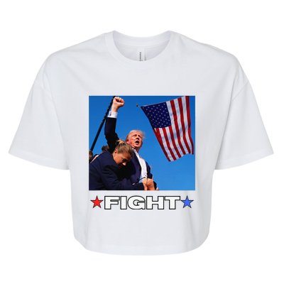 Trump Fight Bella+Canvas Jersey Crop Tee