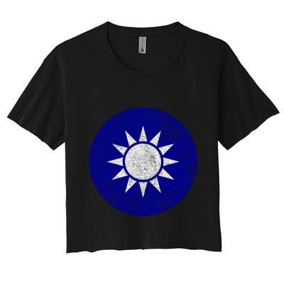 Taiwan Flag Taiwanese Emblem Roundel Taipei Gift Crop Top