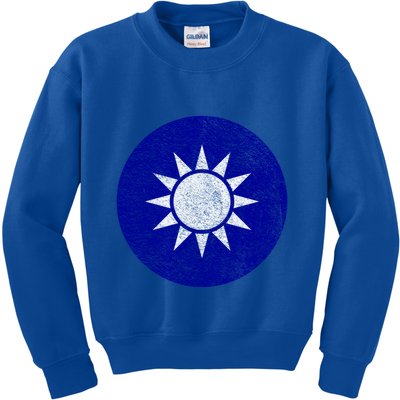 Taiwan Flag Taiwanese Emblem Roundel Taipei Gift Kids Sweatshirt