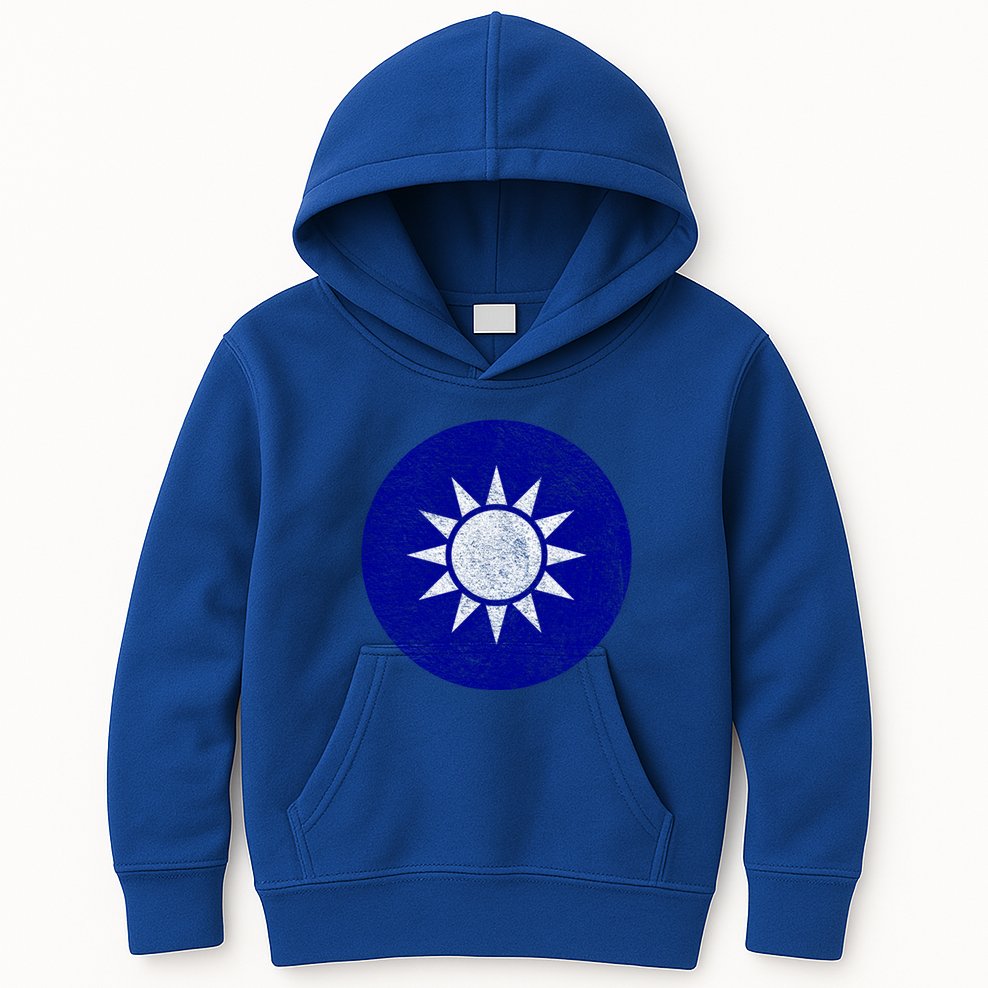 Taiwan Flag Taiwanese Emblem Roundel Taipei Gift Kids Hoodie