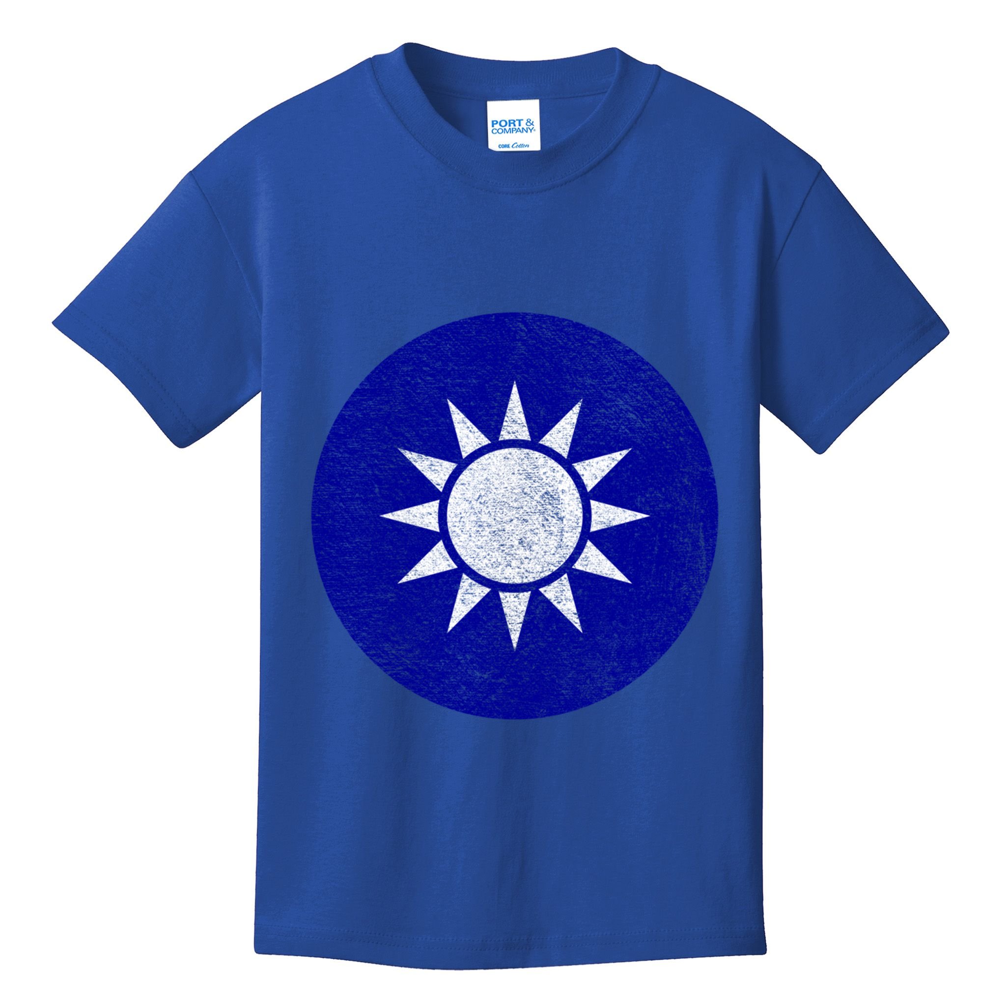 Taiwan Flag Taiwanese Emblem Roundel Taipei Gift Kids T-Shirt