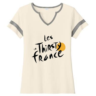 Thirsty France Ladies Halftime Notch Neck Tee