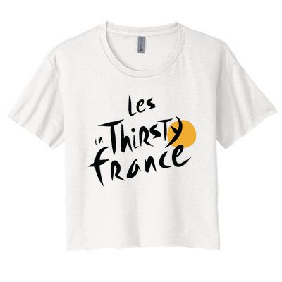 Thirsty France Women's Crop Top Tee