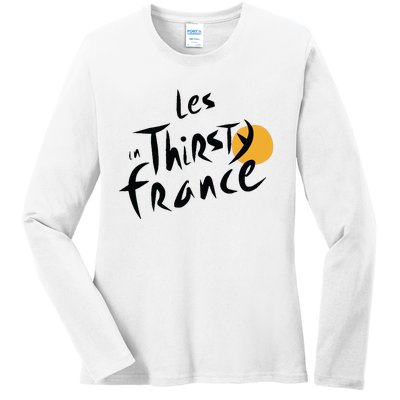 Thirsty France Ladies Long Sleeve Shirt