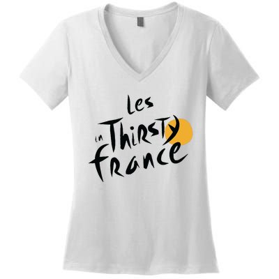 Thirsty France Women's V-Neck T-Shirt