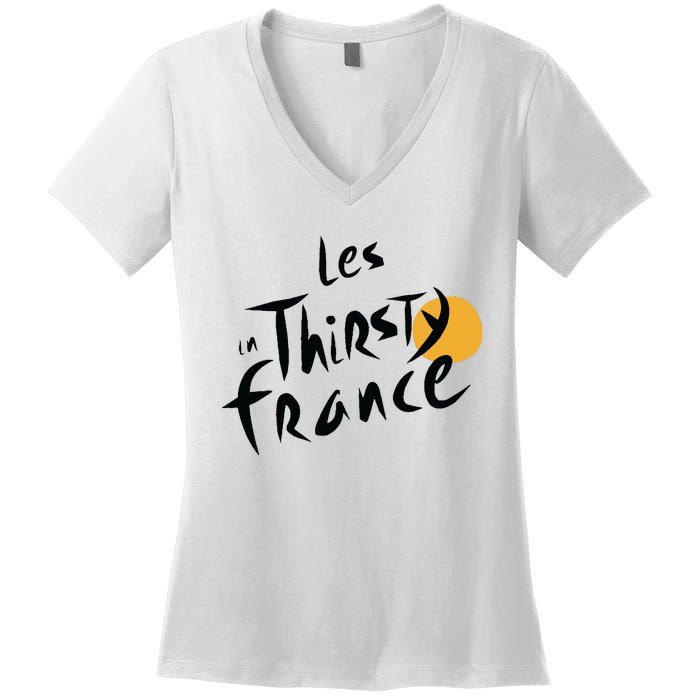 Thirsty France Women's V-Neck T-Shirt