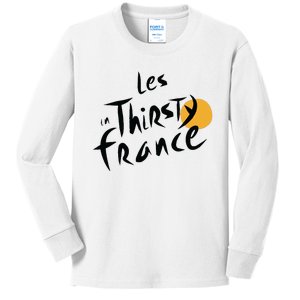 Thirsty France Kids Long Sleeve Shirt