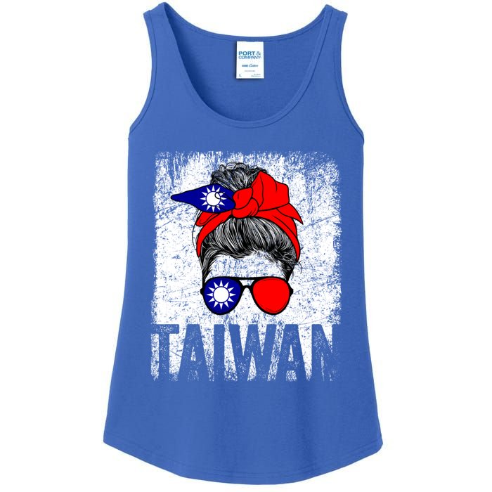 Taiwan Flag Taiwanese Retro Vintage Cute Meaningful Gift Ladies Essential Tank