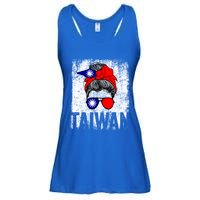 Taiwan Flag Taiwanese Retro Vintage Cute Meaningful Gift Ladies Essential Flowy Tank