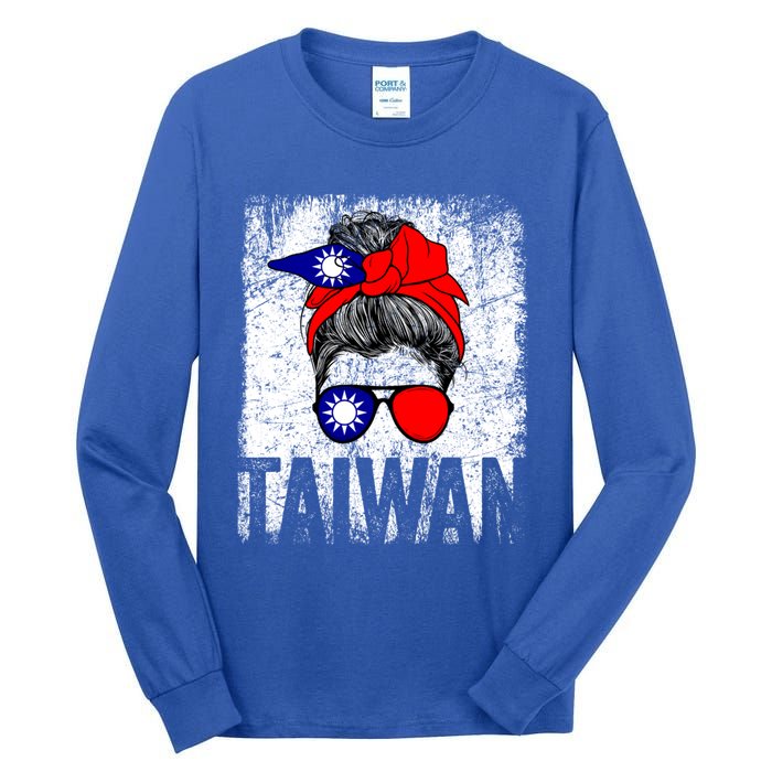 Taiwan Flag Taiwanese Retro Vintage Cute Meaningful Gift Tall Long Sleeve T-Shirt