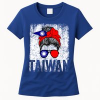 Taiwan Flag Taiwanese Retro Vintage Cute Meaningful Gift Women's T-Shirt