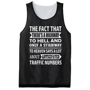 The Fact That There Is A Stairway To Heaven Funny Mesh Reversible Basketball Jersey Tank