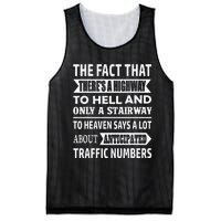 The Fact That There Is A Stairway To Heaven Funny Mesh Reversible Basketball Jersey Tank