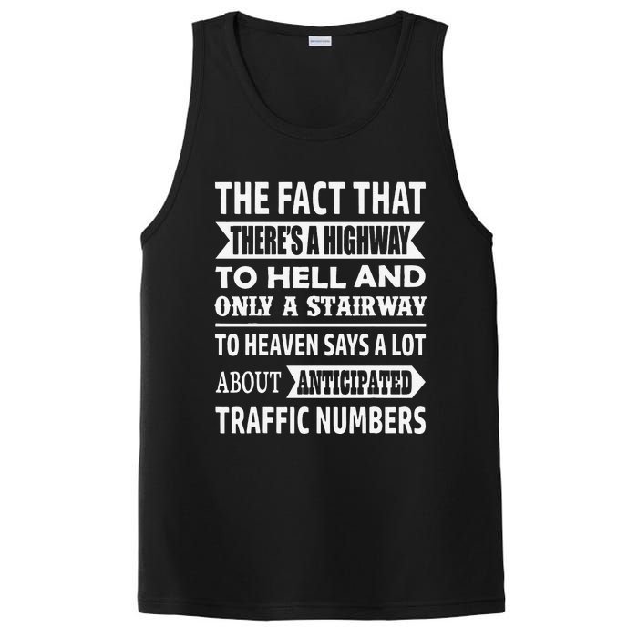 The Fact That There Is A Stairway To Heaven Funny PosiCharge Competitor Tank