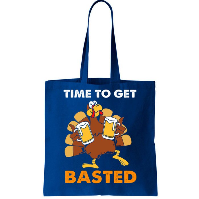 Thanksgiving Funny Turkey Time To Get Basted Great Gift Tote Bag