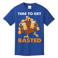 Thanksgiving Funny Turkey Time To Get Basted Great Gift Kids T-Shirt