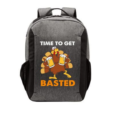 Thanksgiving Funny Turkey Time To Get Basted Great Gift Vector Backpack