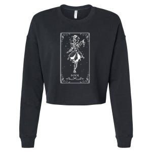 The Fool Tarot Card Cropped Pullover Crew