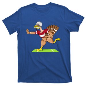 Thanksgiving Football Turkey Player Funny Funny Funny T-Shirt