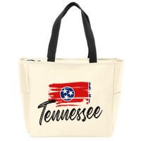 Tennessee Flag Tennessean Tennessee Flag State Pride Zip Tote Bag