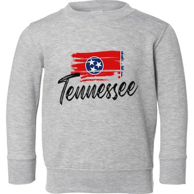Tennessee Flag Tennessean Tennessee Flag State Pride Toddler Sweatshirt