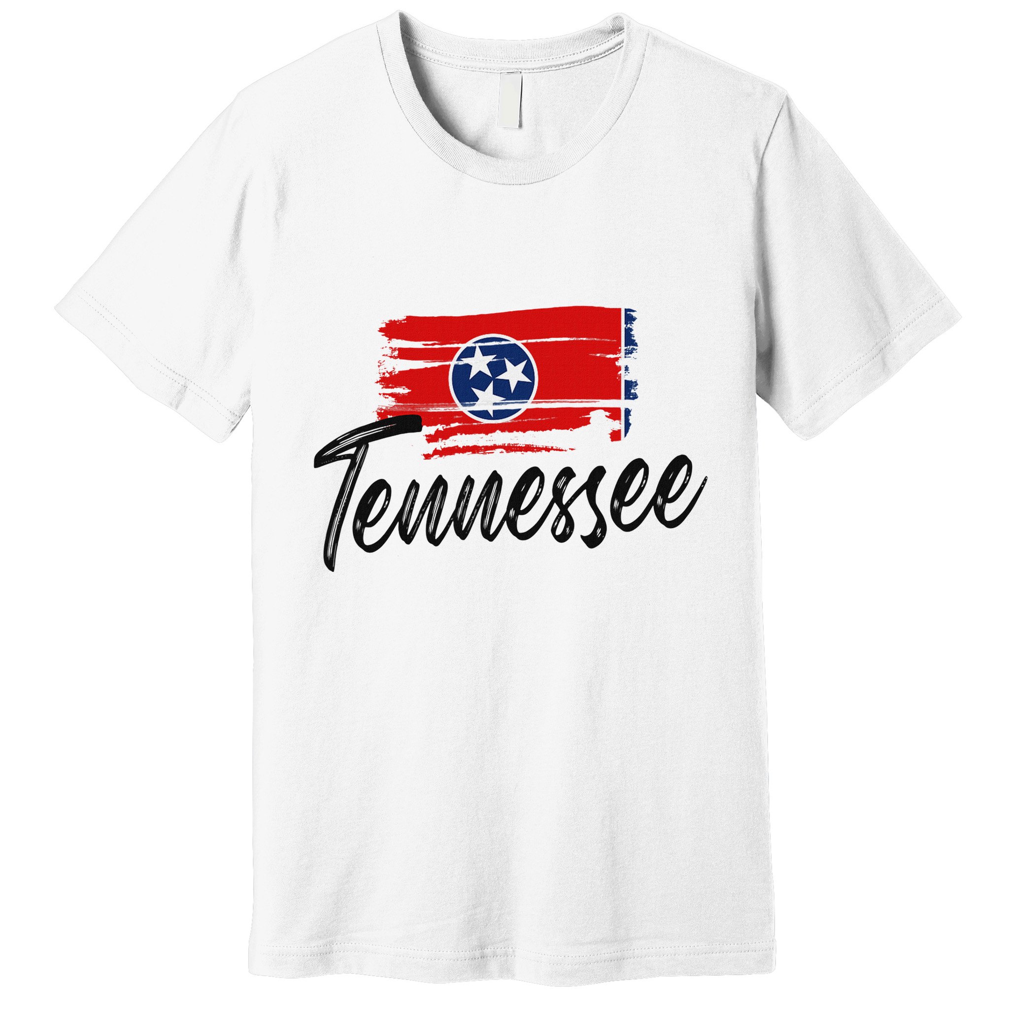 Tennessee Flag Tennessean Tennessee Flag State Pride Premium T-Shirt