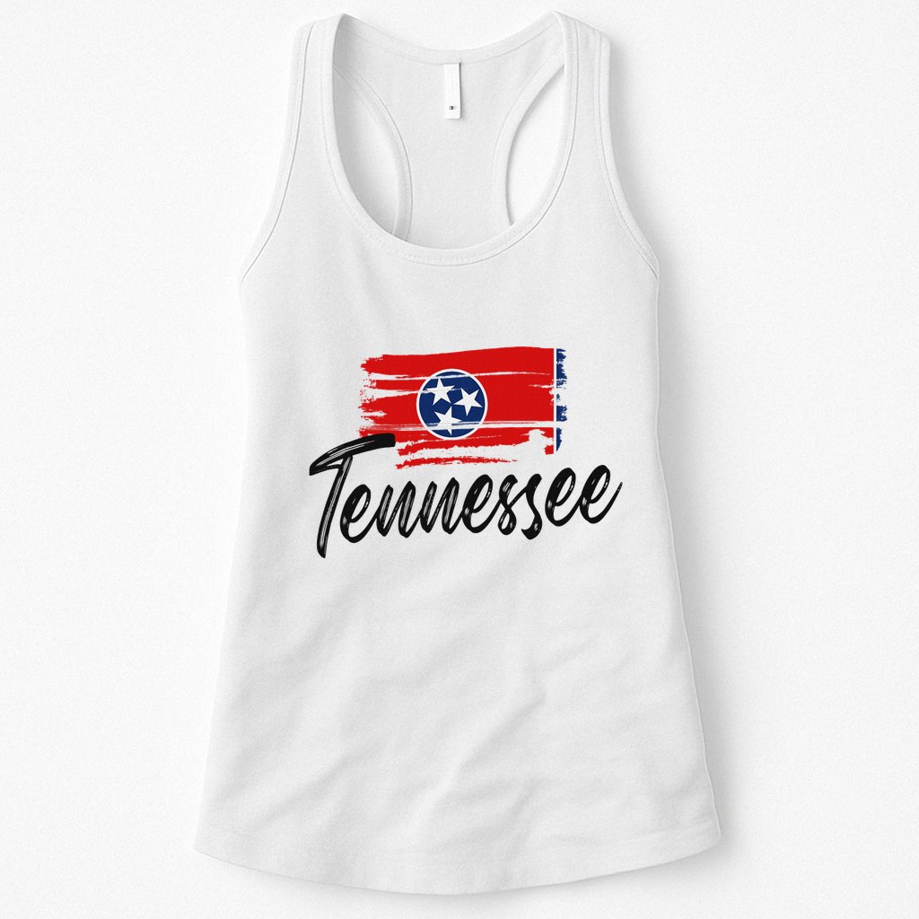 Tennessee Flag Tennessean Tennessee Flag State Pride Womens Tank Top