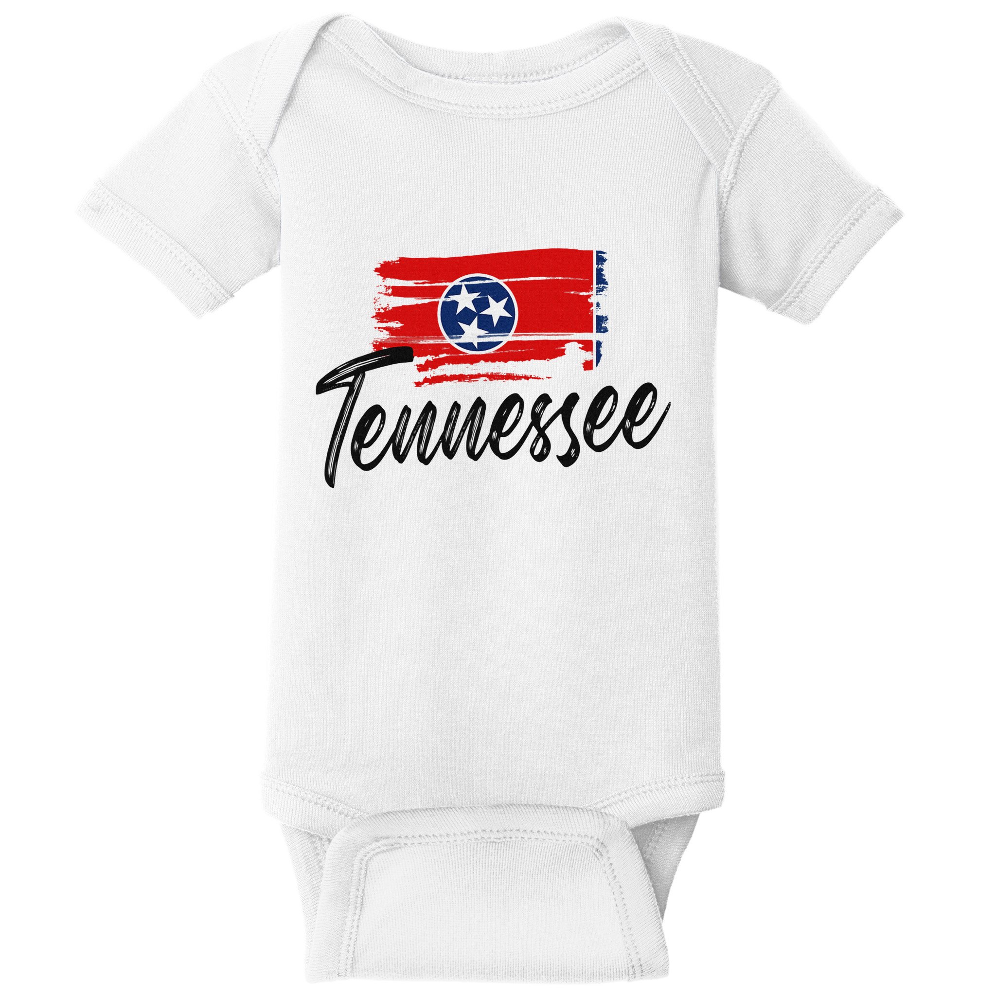 Tennessee Flag Tennessean Tennessee Flag State Pride Baby Bodysuit