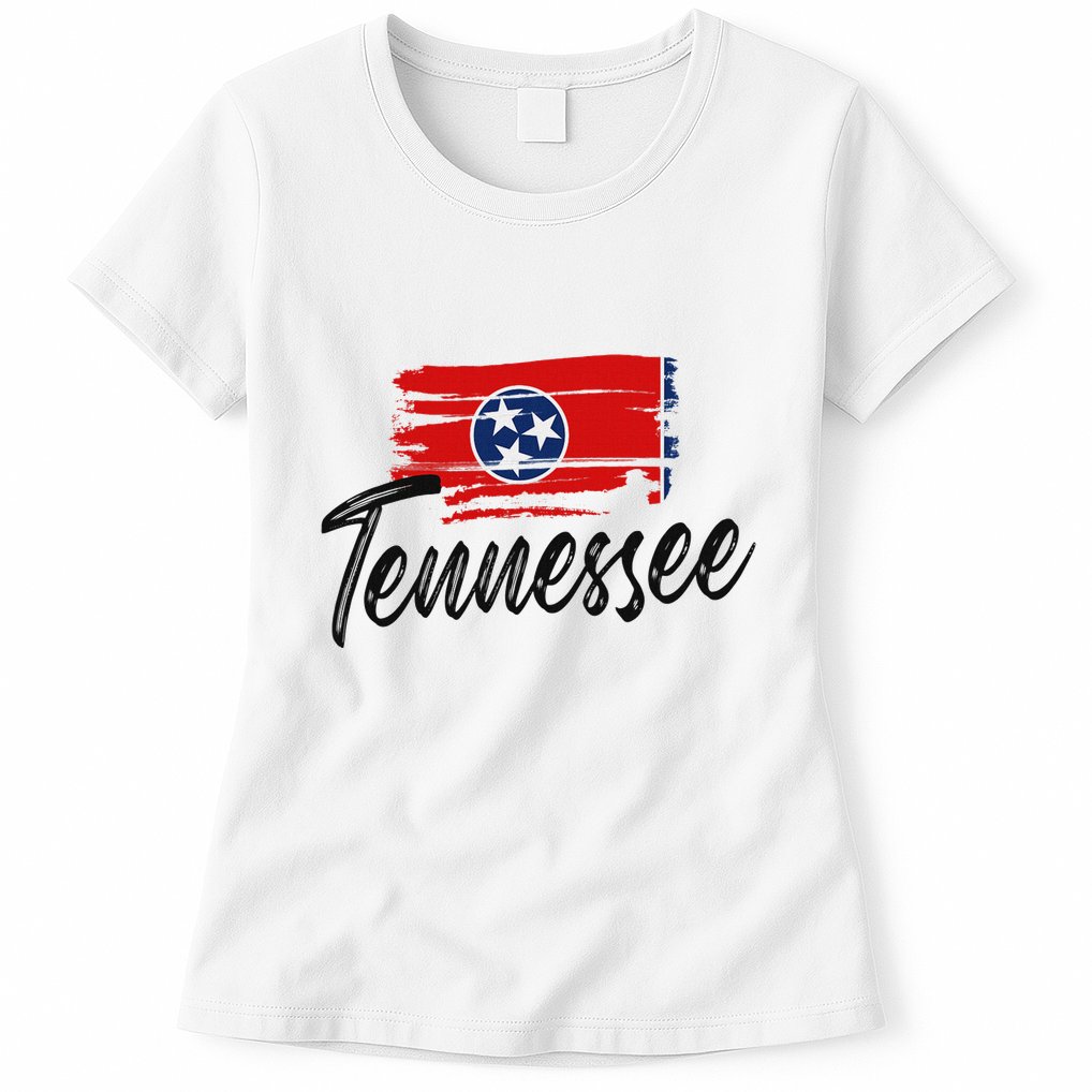 Tennessee Flag Tennessean Tennessee Flag State Pride Womens T-Shirt