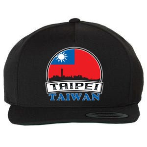 Taiwan Flag Taiwanese Taipei City Funny Cute Gift Wool Snapback Cap