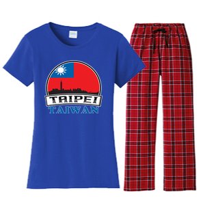 Taiwan Flag Taiwanese Taipei City Funny Cute Gift Women's Flannel Pajama Set