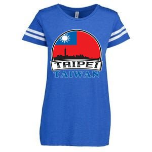 Taiwan Flag Taiwanese Taipei City Funny Cute Gift Enza Ladies Jersey Football T-Shirt