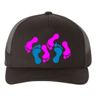 Threesome Feet Yupoong Adult 5-Panel Trucker Hat