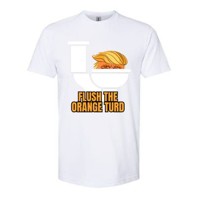 Trump Flush The Orange Turd Softstyle® CVC T-Shirt