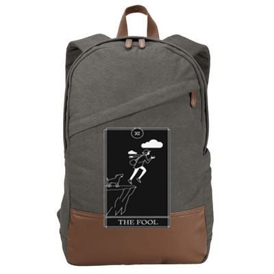 The Fool Tarot Card Devil Cotton Canvas Backpack