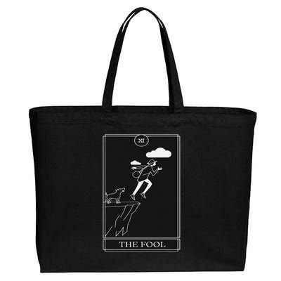 The Fool Tarot Card Devil Cotton Canvas Jumbo Tote