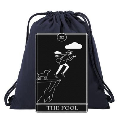 The Fool Tarot Card Devil Drawstring Bag