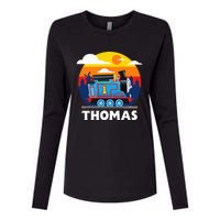 Thomas & Friends Thomas Round Sunset Womens Cotton Relaxed Long Sleeve T-Shirt