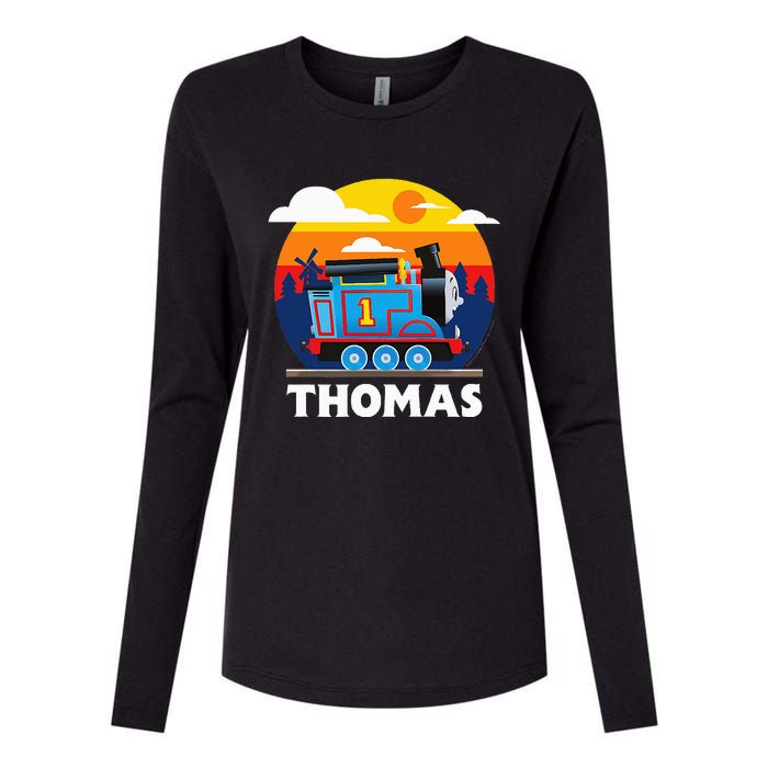 Thomas & Friends Thomas Round Sunset Womens Cotton Relaxed Long Sleeve T-Shirt