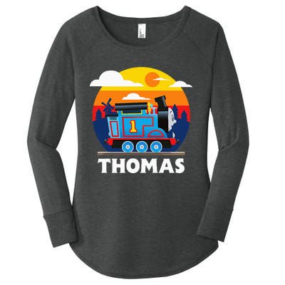 Thomas & Friends Thomas Round Sunset Women's Perfect Tri Tunic Long Sleeve Shirt