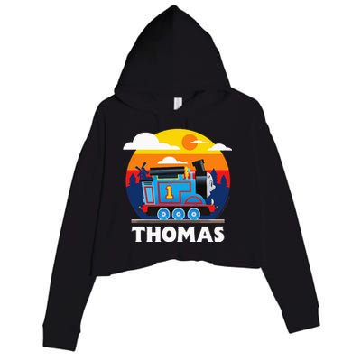 Thomas & Friends Thomas Round Sunset Crop Fleece Hoodie