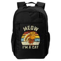 Thanksgiving Funny Turkey Fake Cat Retro Daily Commute Backpack